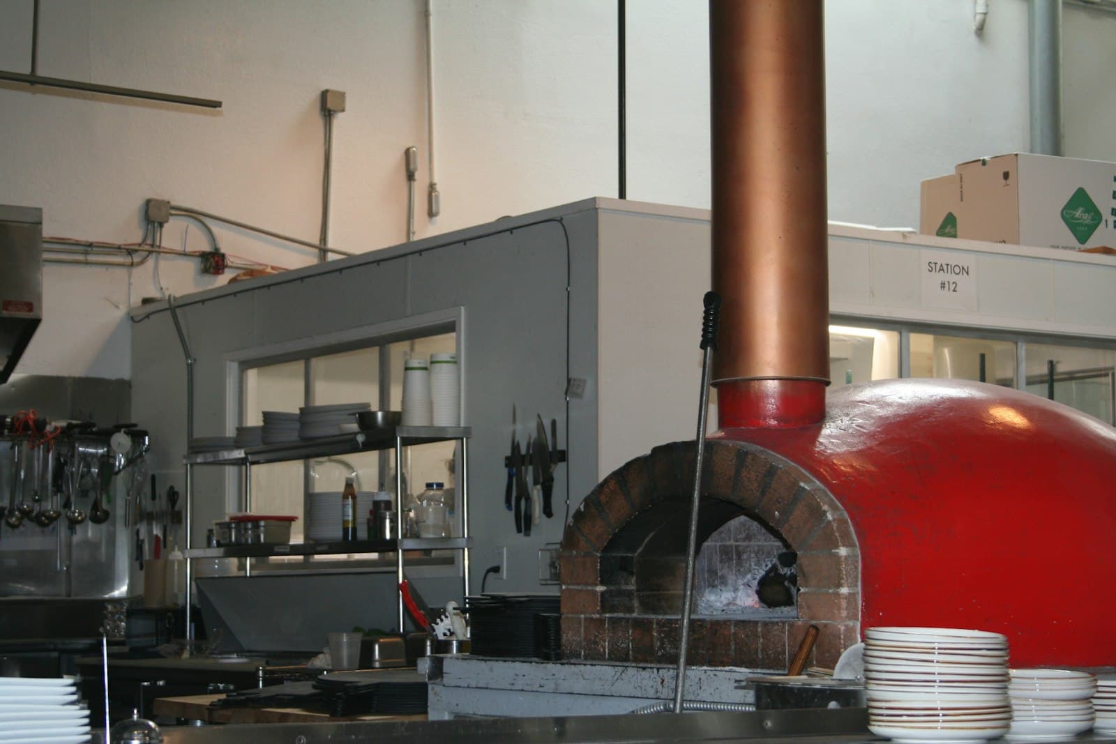The kitchen and oven